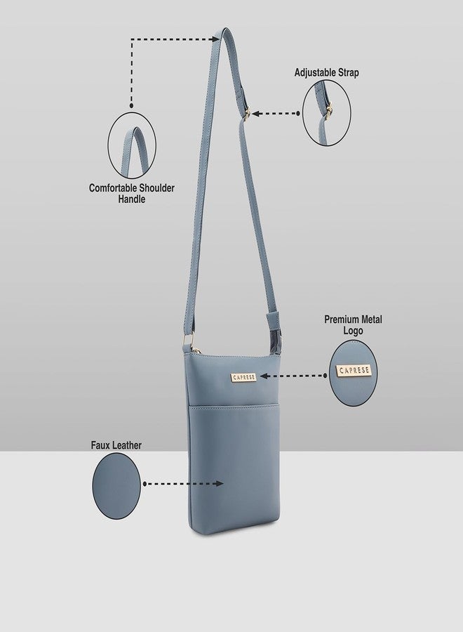 كابريس حقيبة كابريس جونو كروسبودي صغيرة زرقاء للنساء | حزام قابل للتعديل لراحة الارتداء | حقيبة كروسبودي أنيقة ومتعددة الاستخدامات للاستخدام اليومي والسفر والمناسبات الخاصة - Image 3